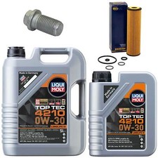 Motoröl Filter Set 0W-30 LIQUI MOLY 6 Liter + Schraube für Mercedes C-Klasse Motoröl Filter Set 0W-30 LIQUI MOLY 6 Liter + Schraube für Mercedes C-Klasse