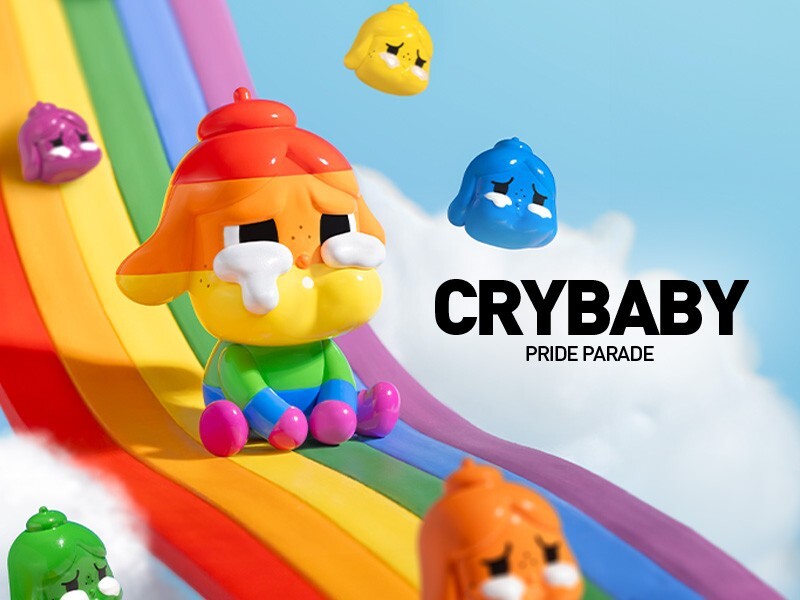 POP MART CRYBABY PRIDE PARADE H70mm & H20mm Kasing Lung New