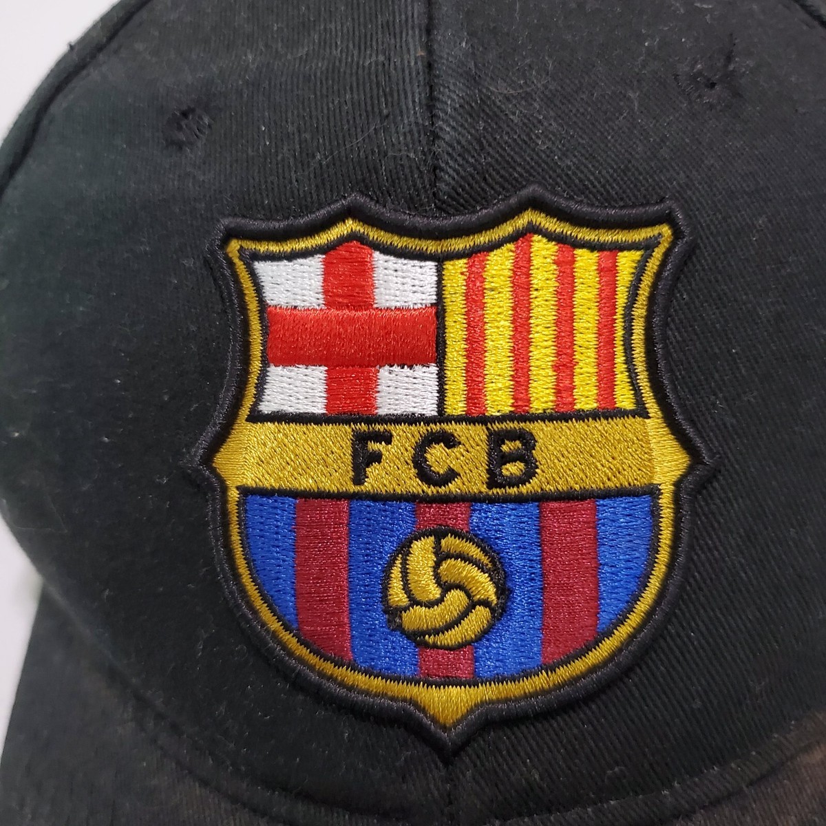 FCB Men Hat Black Snapback Soccer FC Barcelona 1899