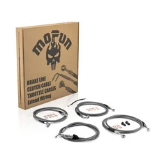 MOFUN 16"-18" Handlebar Extended Cable Kit For Harley Street Road Glide 21+ ABS
