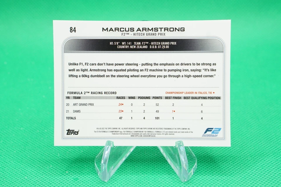 (2 Cards) 2022 Topps Chrome Sapphire Future Stars #84 Marcus Armstrong CDW - Image 2 of 4