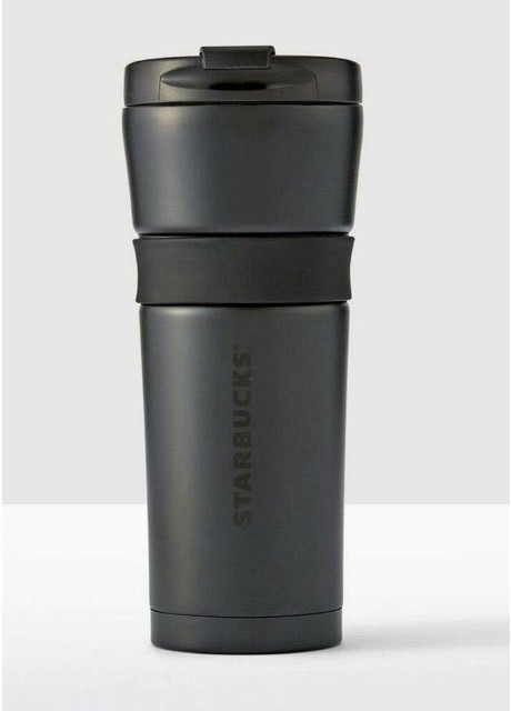 matte black coffee tumbler