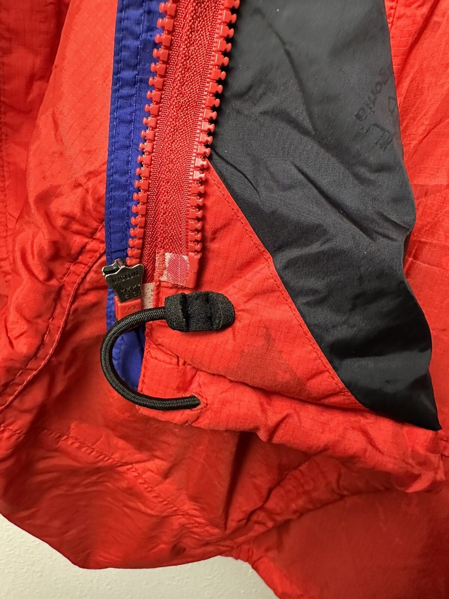VTG 90s Patagonia Kids Boys Youth Size XL Red Nylon Snap Zip