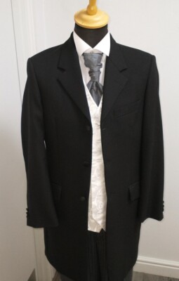 Formal/Morning Teddy Boy Cowboy Black Edwardian Jackets Ex Hire Many  Sizes VGC UK