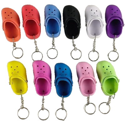 FREE SHIP - MINI CROCS KEYCHAIN SHOE CROC SLIPPER CLOG - PICK