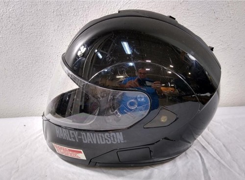 Harley Davidson Motorcycle Matte Black Full Face Modular Helmet Medium HD-H05 - Picture 6 of 9