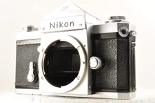 Nikon F Eye Level Silver 35mm SLR Film Camera Body *Excellent+5* #3677