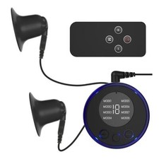 Double Electrode Nipple Clamp Electric Shock Pulse Breast Suction Devic  