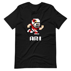Arizona Cardinals NES Football Player 8-bit Tecmo Super Bowl Nintendo T-Shirt