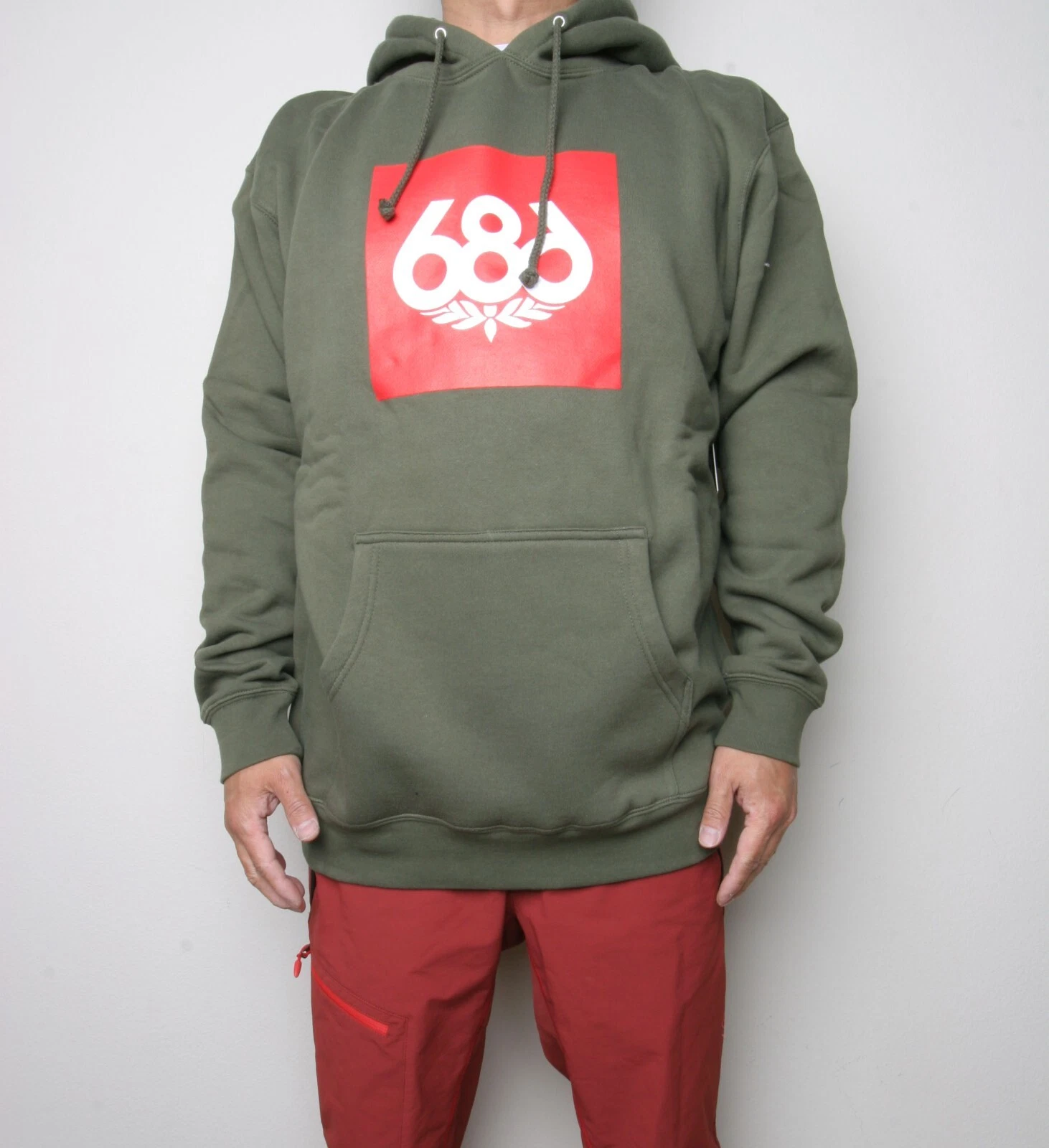 686 Knock Out Pullover Hoody (L) Army L4WPHS03-ARMY