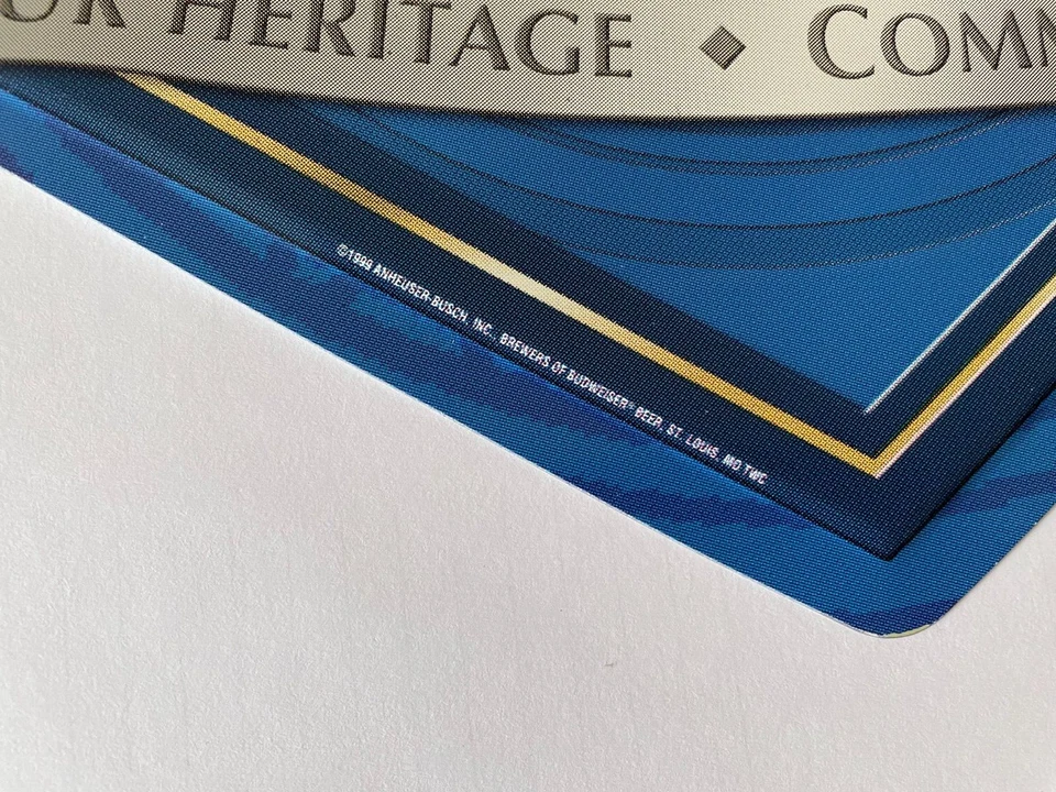 Budweiser All Pro 2000 Metal Advertising Sign New Old Stock 30.5 x 15"  - Image 2 of 4