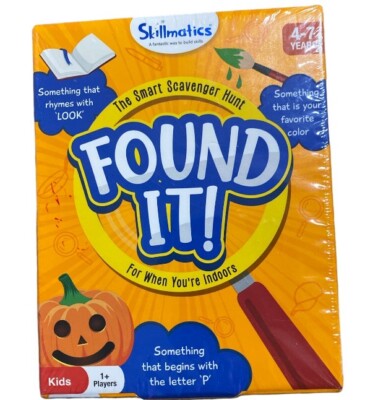 Skillmatics Card Game  ''Found It'' Indoor Edition New in Package Sealed Ages 4-7