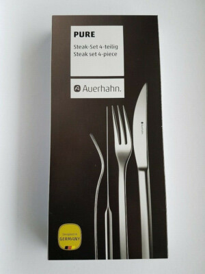 Auerhahn PURE 4-tlg Steakbesteck, Edelstahl 18/10 - 2 Personen