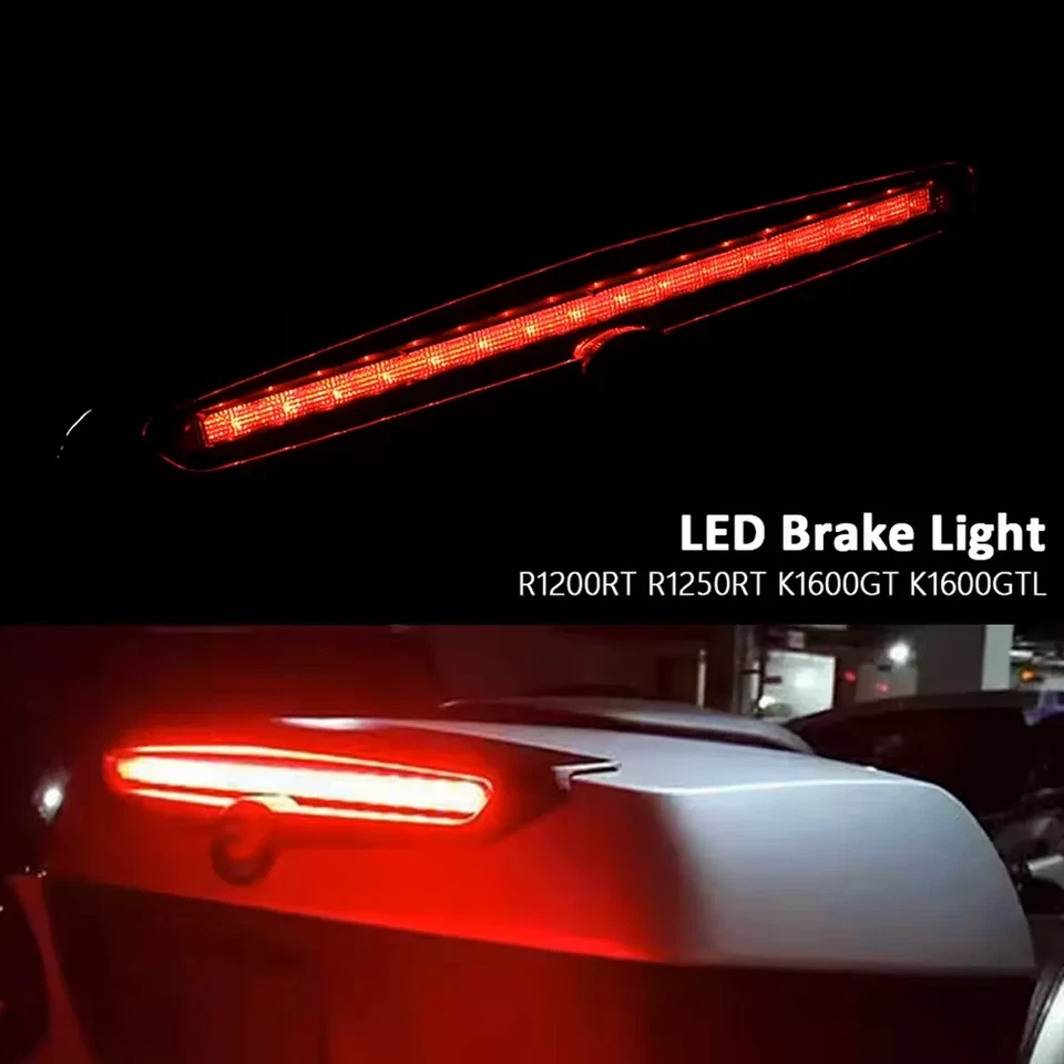 Luz de freno trasera para BMW K1600GT K1600GTL R1200/1250RT cubierta de la caja superior luz trasera Foto 2 de 4