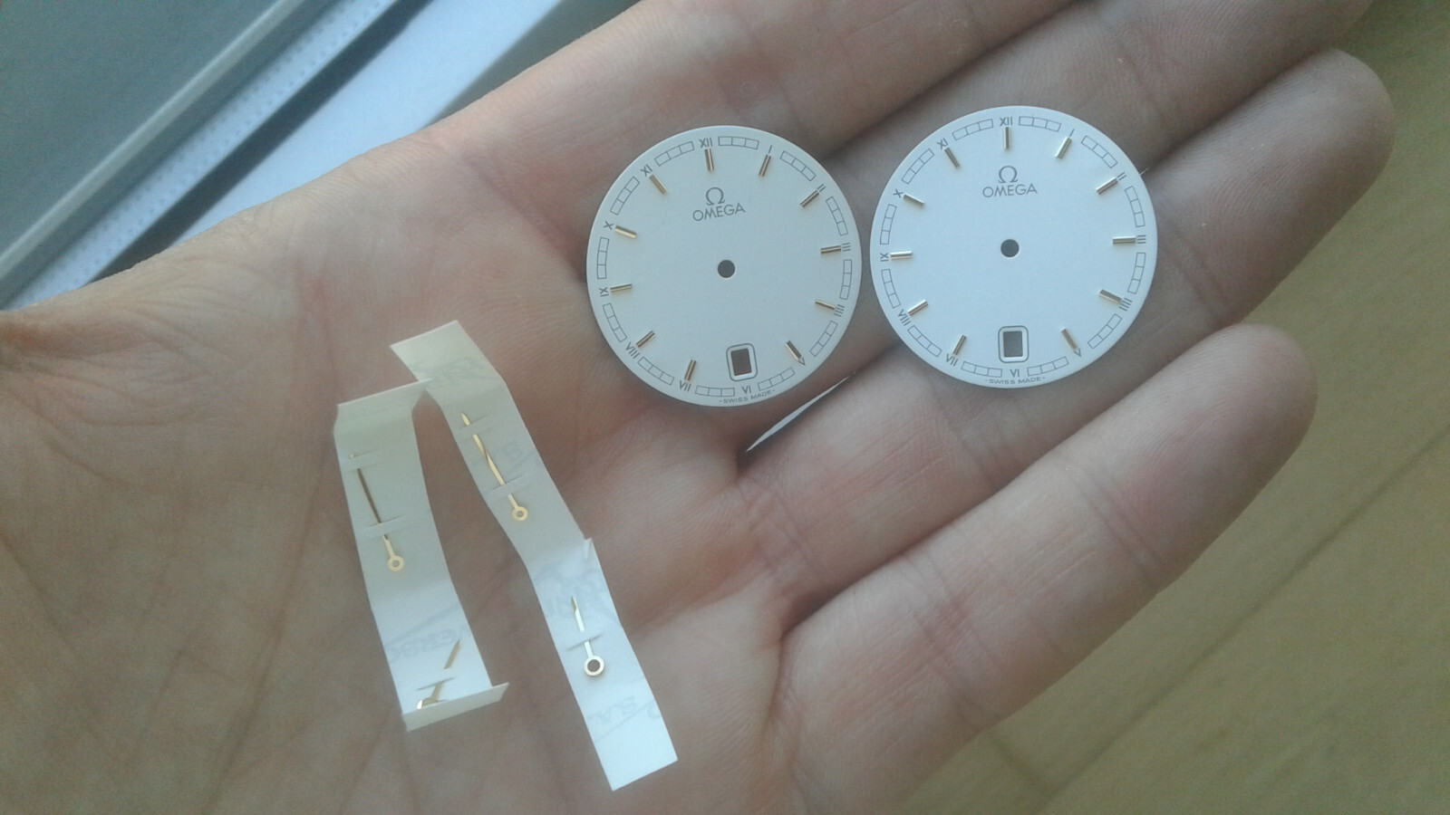 Omega Simbolo Dial + Set Di Lancette + Set Di Orologio Nos Uhr Montre Reloj