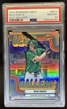 2024 Bowman's Best Nick Kurtz Ballers #BB-13 Athletics PSA 10 GEM MINT