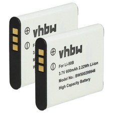 2x Akku für Olympus SZ-20 SZ-11 SZ-17 SZ-14 SZ-25 SZ-15 SZ-16 600mAh 3,7V