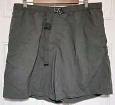 Columbia Shorts Mens Size Large Belted Hiking Gray 8" Length Omni Shade