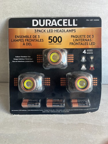 DURACELL ITM. / ART. 1600008 PACK DE 3 FAROS LED CONJUNTO DE 3 FAROS DELANTEROS 500