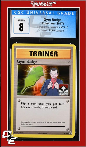 Gym Badge graded CGC 8 for sale on eBay