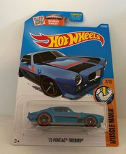 Hot Wheels 73 Pontiac Firebird Muscle Mania Blue