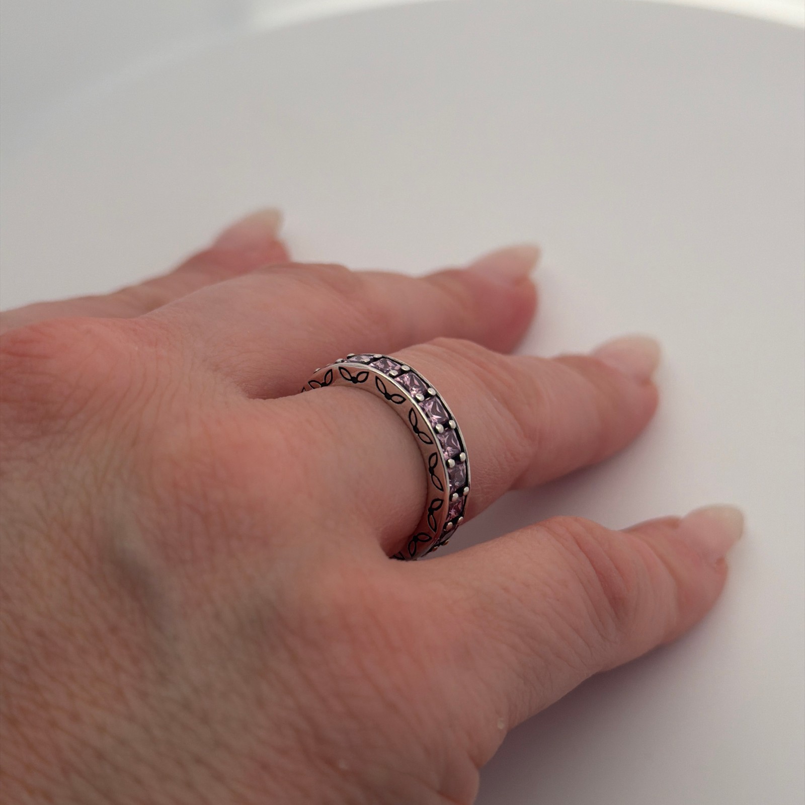 Pandora 190894pcz Infinity Stackable Pink Zirconi… - image 6