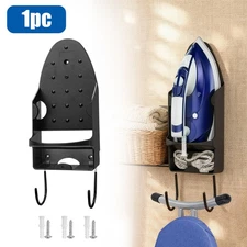 Iron Holder Hanger Wall Mounted Ironing Board Storage Rack for Home Laundry Room