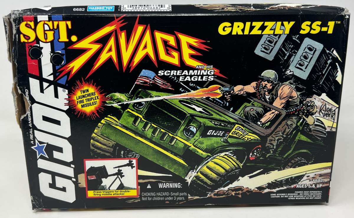 GI-JOE TVアニメSGT. SAVAGE GRIZZLY SS-1 Hasbro Savage Grizzly SS-1 Command Vehicle Action Figure for sale