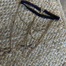 Leg Garter Gold Chain Costume Renaissance Cosplay Stretchy Band