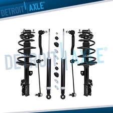 Front Struts & Spring Sway Bars Tie Rods Rear Shocks for 2011-2014 Toyota Sienna