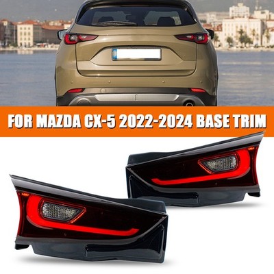 For 2022 2023 2024 Mazda CX-5 Pair RH&LH LED Tail Light Inner Lamp Stop W/ Bulb