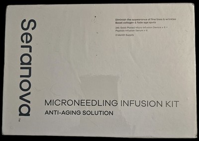  Seranova Microneedling Infusion Kit Anti-Aging Solution, 3 Month Supply Sealed