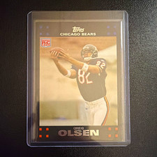 Topps 2007 Topps Greg Olsen Rookie RC #338 Chicago Bears Football Card. rookie card picture