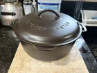 Griswold Cast Iron Dutch Oven No. 9 Slant Logo Base Lid Trivet Complete 1920’s
