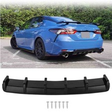 For Acura Ilx 2013-2022 Glossy Rear Bumper Diffuser Spoiler Splitter Wing 6 Fins For Acura Ilx 2013-2022 Glossy Rear Bumper Diffuser Spoiler Splitter Wing 6 Fins