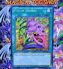 遊戯王OCG デュエルモンスターズ taro Pot Of Desires Yu-Gi-Oh! TCG Secret Rare Individual Collectible