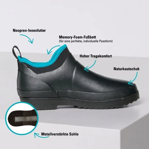 Gardena Gummistiefel Garten Boots Low Cut Neopren Memory Foam Gr. 36-46 - Bild 2 von 9
