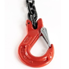 Produktbild von Kettengehänge 2-Strang 10 Mm – 4,25 T Tragkraft, 3 M Länge, Verzinkt, Güteklasse 8 – Mit Verkürzungshaken & Gabelkopfhaken – Made In Germany