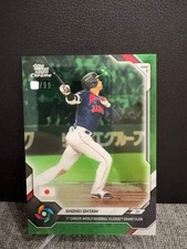 2023 Topps Now Shohei Ohtani World Baseball Classic Green Refractor #WB4 /99