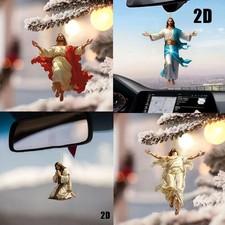 Divine Hanging Ornament, Cross For Car Mirror Hanging Gifts Christian L6V4
