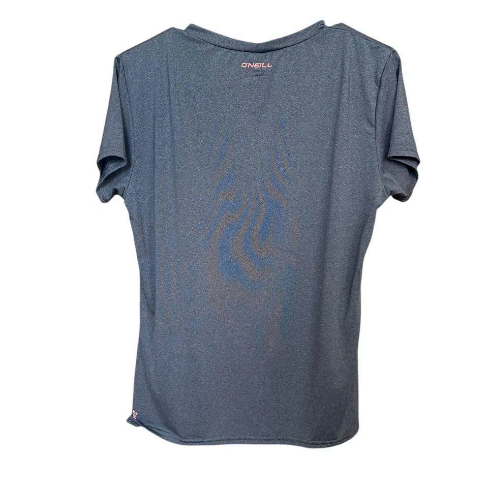 O’Neill 女式修身活动 T 恤灰色 XL 弹力冲浪防撞上衣 — 第 4/4 张图片