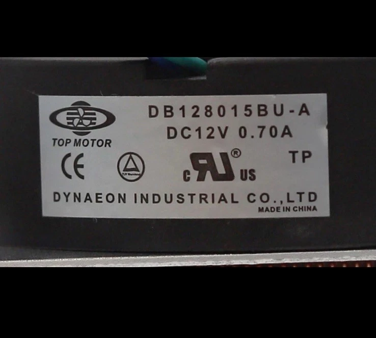 Dynatron 2-Ball Bearing Top Motor 12V LGA2011-3 Fan Heatsink P/N: DB128015BU-A - Image 4 of 4
