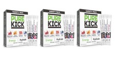 Pure Kick Energy Hydration Electrolyte Powdered Drink Mix Variety Pk,30 Ct 3PK
