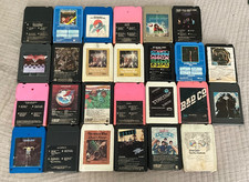 Vtg 8 Track Tape Lot of 26 Classic Rock Top 40 1970s AEROSMITH EAGLES BEATLES
