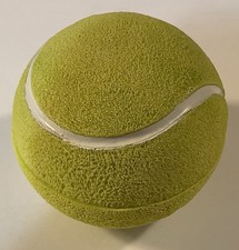 Tennis Ball Storage Container 4 X4 Yellow with White Seams. Cool. Excellent Cond