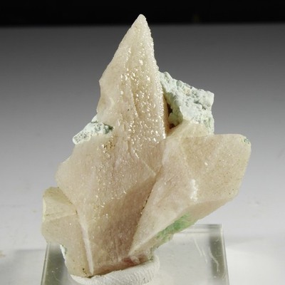 Unique! COBALTOAN CALCITE With CHRYSOCOLLA - Mashamba West Mine, DRC