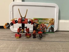 LEGO NINJAGO: Kai's Fire Mech 70500 with manual and minifiigs(check description)