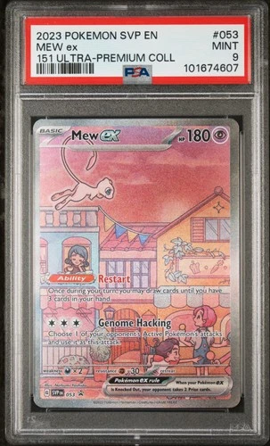 2023 POKEMON SVP EN-SV BLACK STAR PROMO 151 ULTRA-PREM COLL #053 MEW EX PSA 9