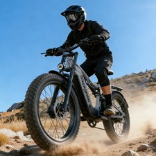 E Mountainbike 26 Zoll Elektrofahrrad 2000W Doppelmotor Herren E-Bike Ölbremse