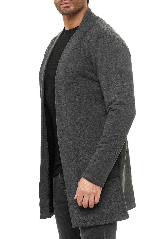 Redbridge Herren Cardigan Jacke Sweatjacke Sweater Sakko Pullover Long Cut M3634 - Bild 3 von 4
